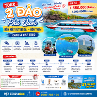 Tour cano 2 đảo