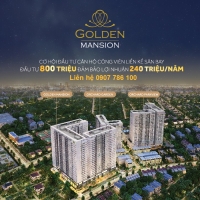 Đầu tư BĐS Phú Nhuận - Sinh lợi ngay trước mắt Golden Mansion