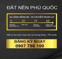 ĐẤT NỀN KHU PHỐ 5 DƯƠNG ĐÔNG PHÚ QUỐC