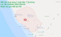 Bán đất bãi ông lang 2 mặt tiền rất đẹp