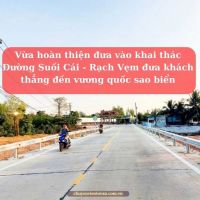 Vừa hoàn thiện đưa vào khai thác Đường Suối Cái - Rạch Vẹm đưa khách thẳng đến vương quốc sao biển